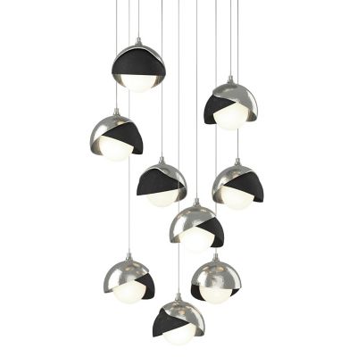 Brooklyn 9-Light Double Shade Round Multi-Light Pendant