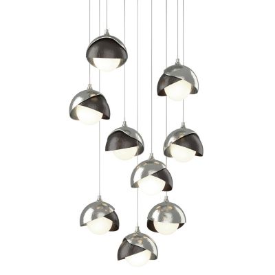 Brooklyn 9-Light Double Shade Round Multi-Light Pendant