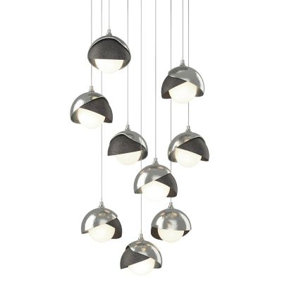Brooklyn 9-Light Double Shade Round Multi-Light Pendant