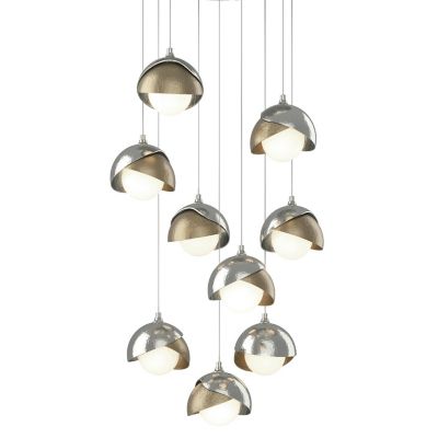 Brooklyn 9-Light Double Shade Round Multi-Light Pendant