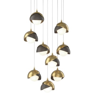 Brooklyn 9-Light Double Shade Round Multi-Light Pendant