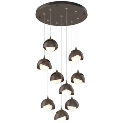 Brooklyn 9-Light Double Shade Round Multi-Light Pendant