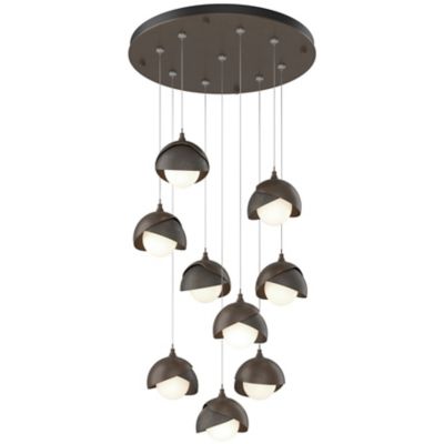 Brooklyn 9-Light Double Shade Round Multi-Light Pendant