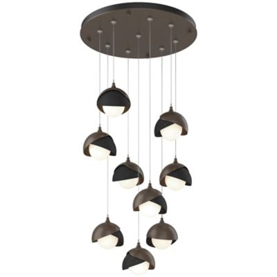 Brooklyn 9-Light Double Shade Round Multi-Light Pendant