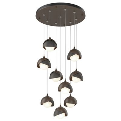 Brooklyn 9-Light Double Shade Round Multi-Light Pendant