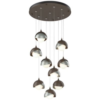 Brooklyn 9-Light Double Shade Round Multi-Light Pendant