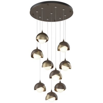 Brooklyn 9-Light Double Shade Round Multi-Light Pendant