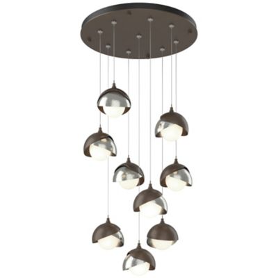 Brooklyn 9-Light Double Shade Round Multi-Light Pendant