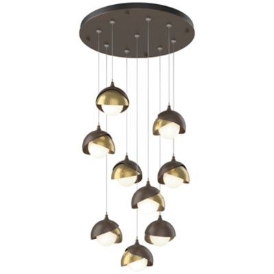 Brooklyn 9-Light Double Shade Round Multi-Light Pendant