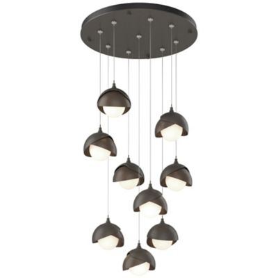 Brooklyn 9-Light Double Shade Round Multi-Light Pendant