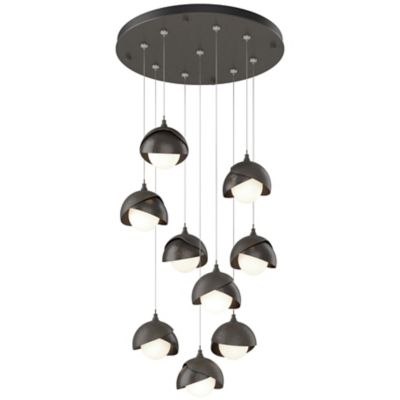 Brooklyn 9-Light Double Shade Round Multi-Light Pendant
