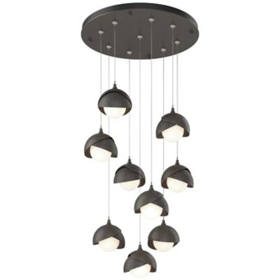 Brooklyn 9-Light Double Shade Round Multi-Light Pendant