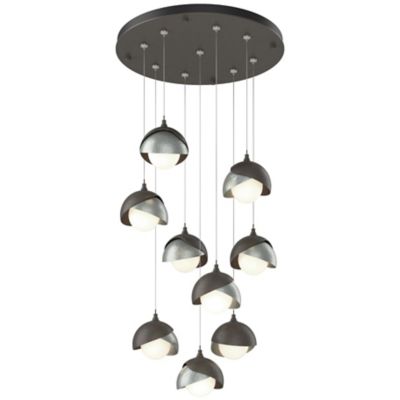 Brooklyn 9-Light Double Shade Round Multi-Light Pendant