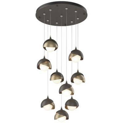 Brooklyn 9-Light Double Shade Round Multi-Light Pendant