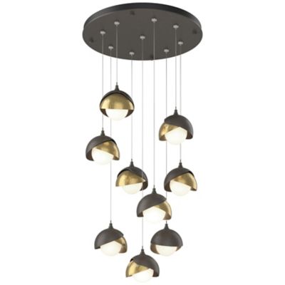 Brooklyn 9-Light Double Shade Round Multi-Light Pendant