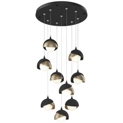 Brooklyn 9-Light Double Shade Round Multi-Light Pendant