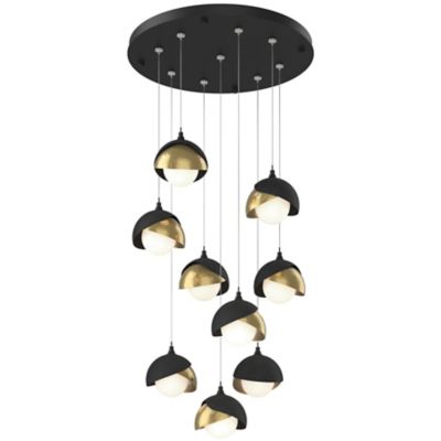Brooklyn 9-Light Double Shade Round Multi-Light Pendant