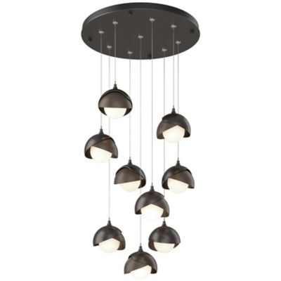 Brooklyn 9-Light Double Shade Round Multi-Light Pendant