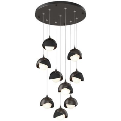 Brooklyn 9-Light Double Shade Round Multi-Light Pendant