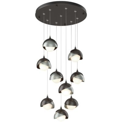 Brooklyn 9-Light Double Shade Round Multi-Light Pendant