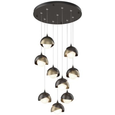 Brooklyn 9-Light Double Shade Round Multi-Light Pendant