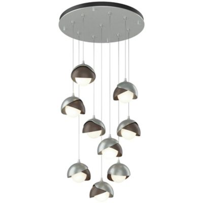 Brooklyn 9-Light Double Shade Round Multi-Light Pendant