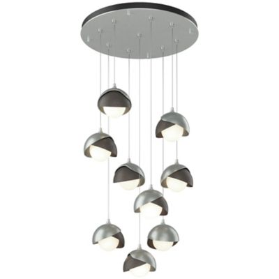 Brooklyn 9-Light Double Shade Round Multi-Light Pendant