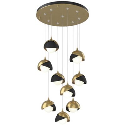 Brooklyn 9-Light Double Shade Round Multi-Light Pendant
