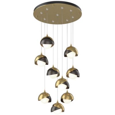 Brooklyn 9-Light Double Shade Round Multi-Light Pendant