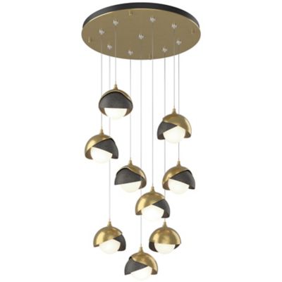 Brooklyn 9-Light Double Shade Round Multi-Light Pendant