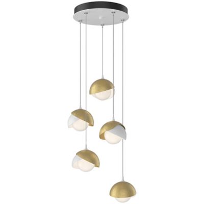 Brooklyn 9-Light Double Shade Round Multi-Light Pendant