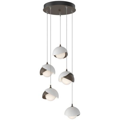 Brooklyn 9-Light Double Shade Round Multi-Light Pendant