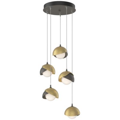 Brooklyn 9-Light Double Shade Round Multi-Light Pendant