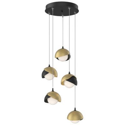 Brooklyn 9-Light Double Shade Round Multi-Light Pendant