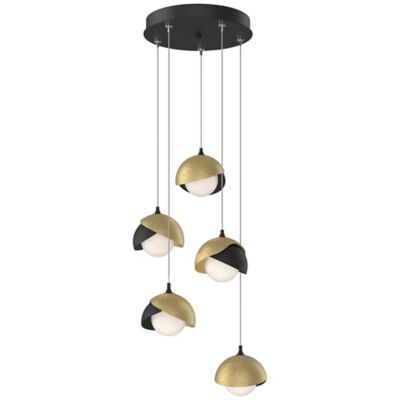 Brooklyn 9-Light Double Shade Round Multi-Light Pendant