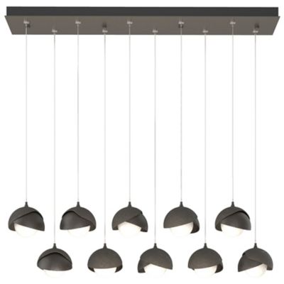 Brooklyn 10-Light Double Shade Rectangular Multi-Light Pendant