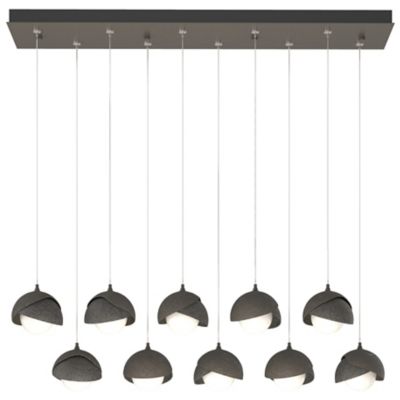 Brooklyn 10-Light Double Shade Rectangular Multi-Light Pendant