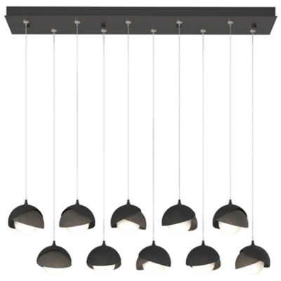 Brooklyn 10-Light Double Shade Rectangular Multi-Light Pendant