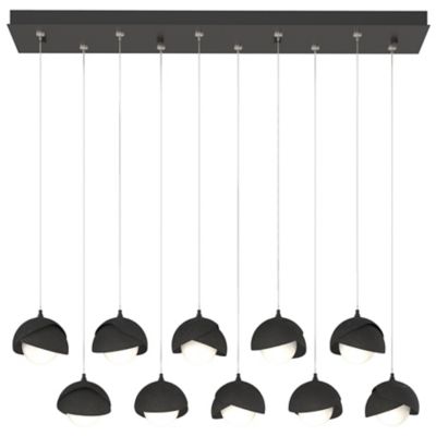 Brooklyn 10-Light Double Shade Rectangular Multi-Light Pendant