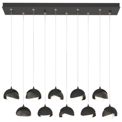 Brooklyn 10-Light Double Shade Rectangular Multi-Light Pendant