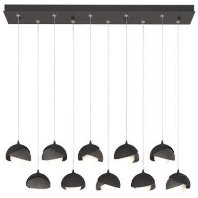 Brooklyn 10-Light Double Shade Rectangular Multi-Light Pendant