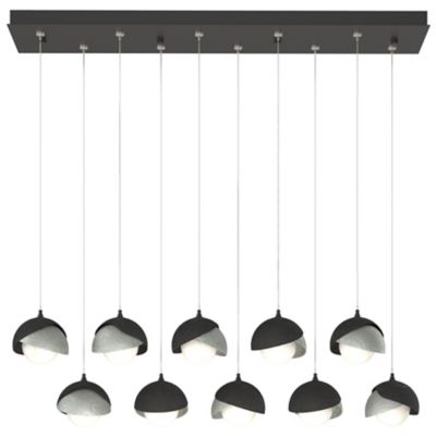 Brooklyn 10-Light Double Shade Rectangular Multi-Light Pendant