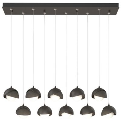 Brooklyn 10-Light Double Shade Rectangular Multi-Light Pendant