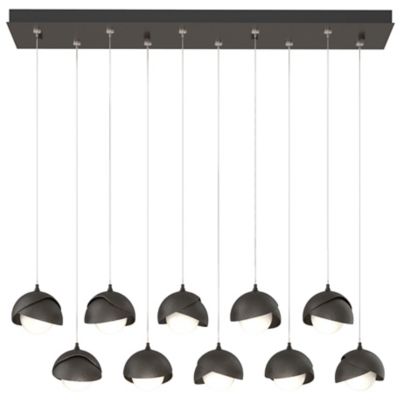 Brooklyn 10-Light Double Shade Rectangular Multi-Light Pendant