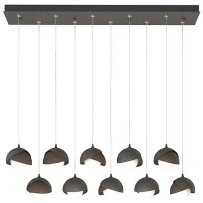 Brooklyn 10-Light Double Shade Rectangular Multi-Light Pendant
