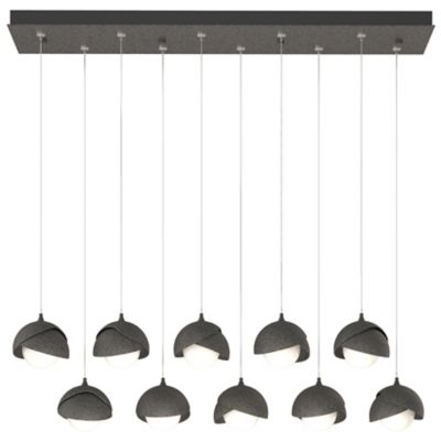 Brooklyn 10-Light Double Shade Rectangular Multi-Light Pendant