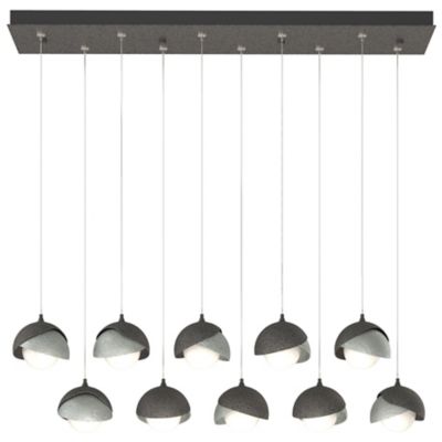 Brooklyn 10-Light Double Shade Rectangular Multi-Light Pendant