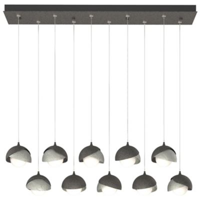 Brooklyn 10-Light Double Shade Rectangular Multi-Light Pendant
