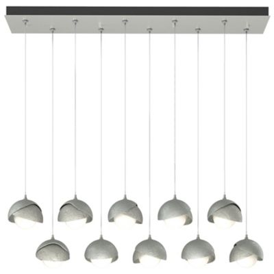 Brooklyn 10-Light Double Shade Rectangular Multi-Light Pendant