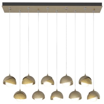 Brooklyn 10-Light Double Shade Rectangular Multi-Light Pendant